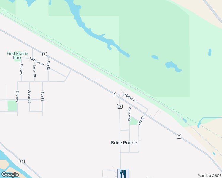 map of restaurants, bars, coffee shops, grocery stores, and more near W7930 County Road Z in Onalaska