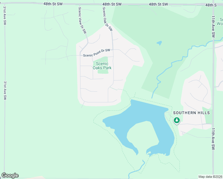 map of restaurants, bars, coffee shops, grocery stores, and more near 5372 Scenic Oak Drive Southwest in Rochester