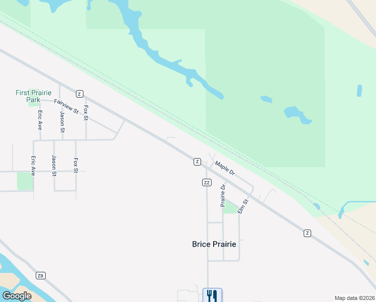 map of restaurants, bars, coffee shops, grocery stores, and more near W7930 County Road Z in Onalaska