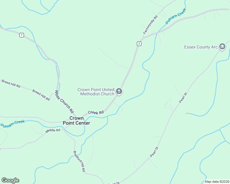 map of restaurants, bars, coffee shops, grocery stores, and more near 1675 Creek Rd in Crown Point