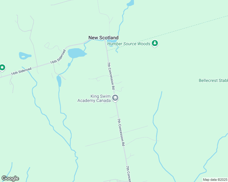 map of restaurants, bars, coffee shops, grocery stores, and more near 14295 7th Concession Road in York Regional Municipality