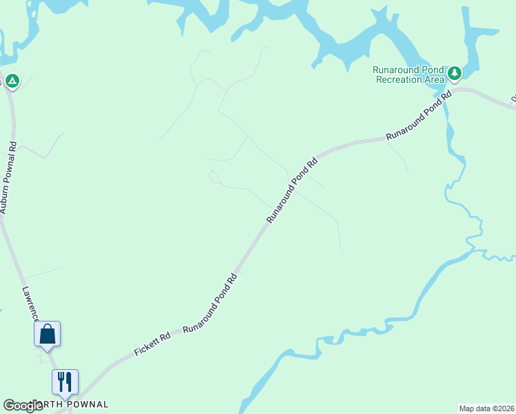 map of restaurants, bars, coffee shops, grocery stores, and more near 393 Runaround Pond Road in Durham