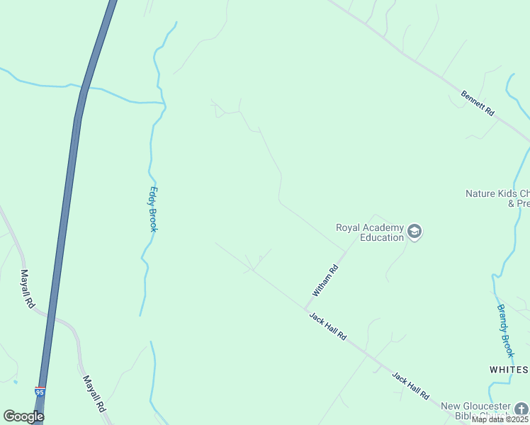 map of restaurants, bars, coffee shops, grocery stores, and more near 54 Targett Road in New Gloucester