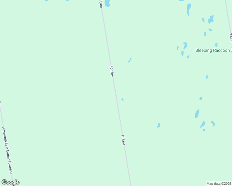map of restaurants, bars, coffee shops, grocery stores, and more near 214131 10 Line in Amaranth