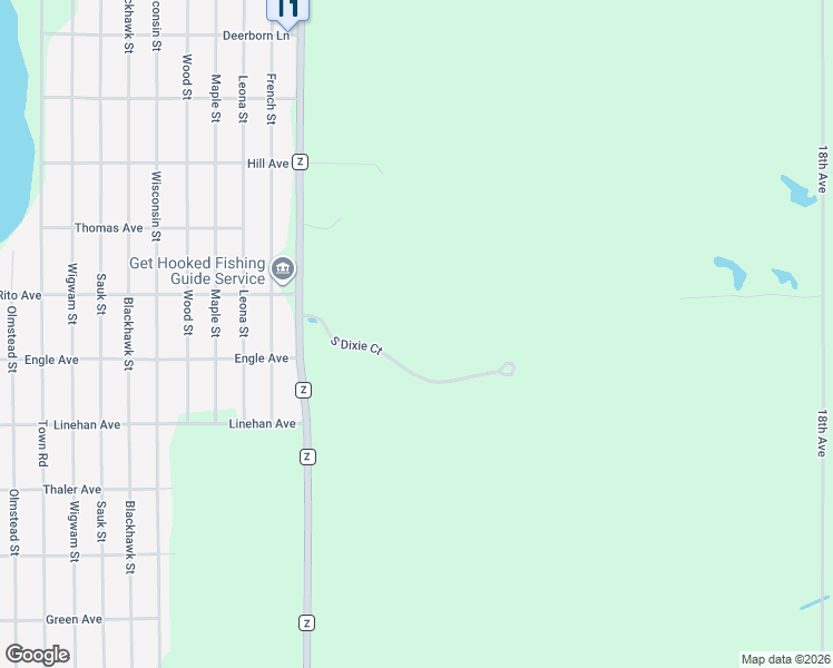 map of restaurants, bars, coffee shops, grocery stores, and more near 1874 South Dixie Court in Friendship