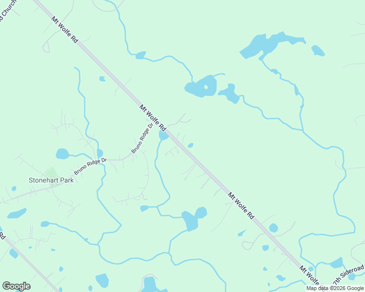 map of restaurants, bars, coffee shops, grocery stores, and more near 15481 Mount Wolfe Road in Caledon