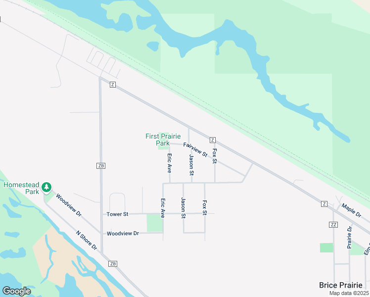 map of restaurants, bars, coffee shops, grocery stores, and more near N6264 Eric Avenue in Onalaska