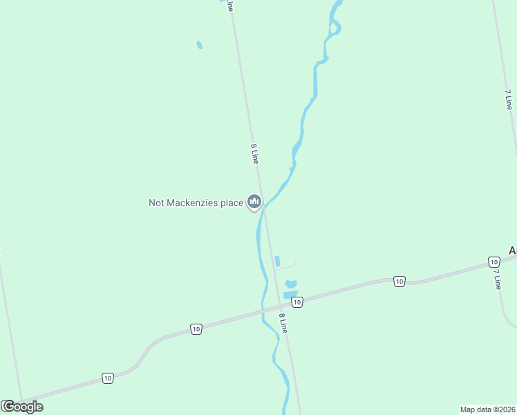 map of restaurants, bars, coffee shops, grocery stores, and more near 294052 8 Line in Amaranth