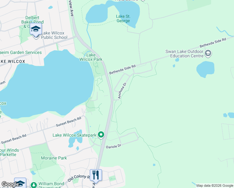 map of restaurants, bars, coffee shops, grocery stores, and more near 8 Helliwell Crescent in Richmond Hill
