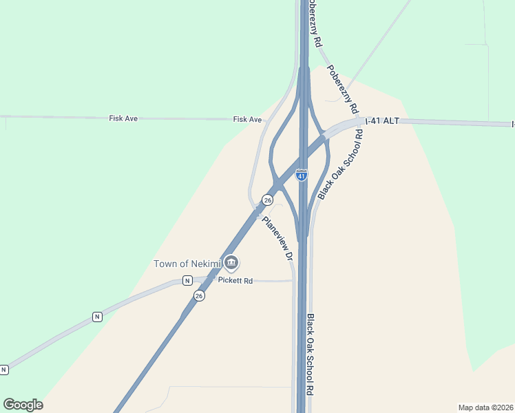 map of restaurants, bars, coffee shops, grocery stores, and more near 3601 County Highway N in Oshkosh