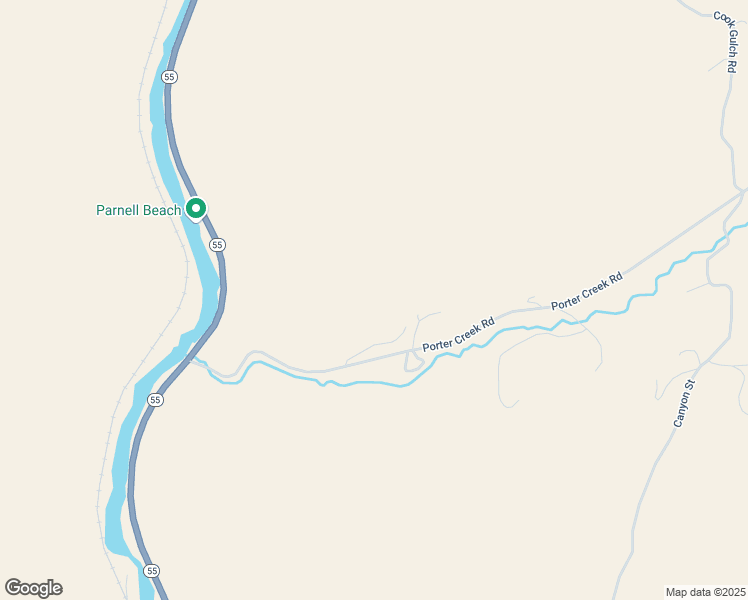 map of restaurants, bars, coffee shops, grocery stores, and more near 54 Porter Creek Road in Horseshoe Bend