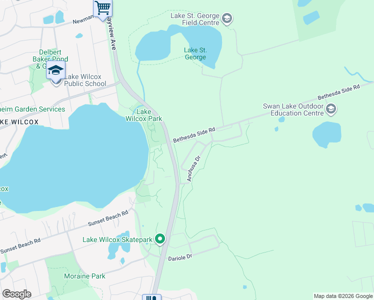 map of restaurants, bars, coffee shops, grocery stores, and more near 40 Helliwell Crescent in Richmond Hill