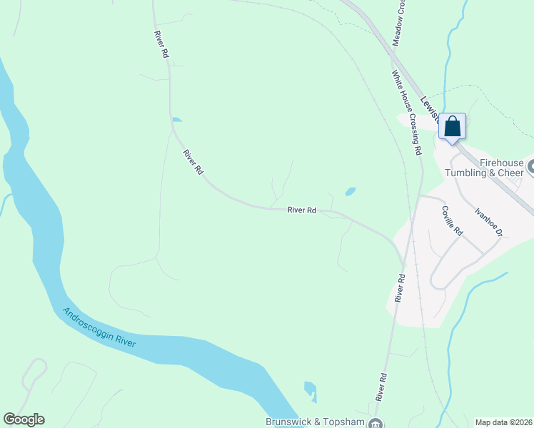 map of restaurants, bars, coffee shops, grocery stores, and more near 484 River Rd in Topsham