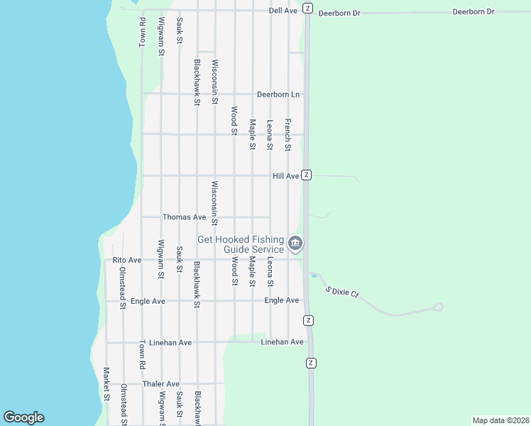 map of restaurants, bars, coffee shops, grocery stores, and more near 2111 Leona Street in Friendship