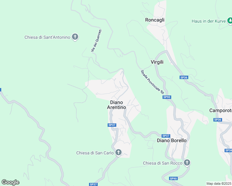 map of restaurants, bars, coffee shops, grocery stores, and more near 15A Via Vittorio Emanuele in Diano Arentino