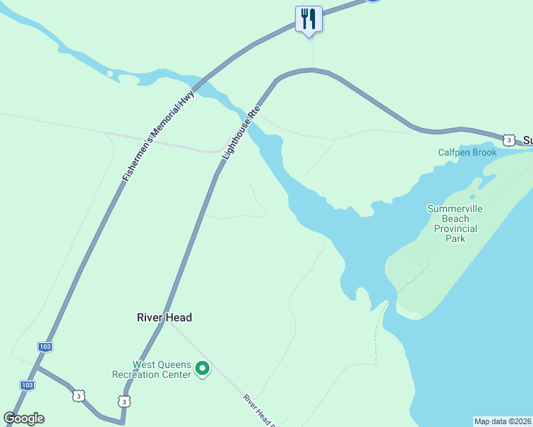 map of restaurants, bars, coffee shops, grocery stores, and more near 2 Lavender Cove Road in Region of Queens Municipality