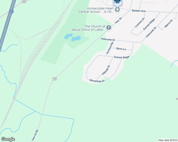 map of restaurants, bars, coffee shops, grocery stores, and more near 19321 Woodside Dr in Watertown