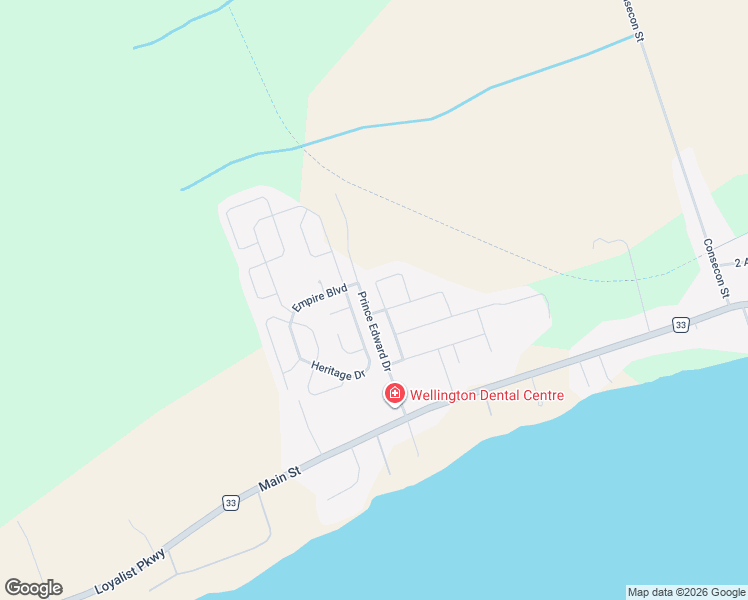 map of restaurants, bars, coffee shops, grocery stores, and more near 35 Maplehurst Crescent in Prince Edward