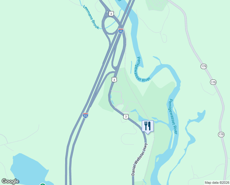 map of restaurants, bars, coffee shops, grocery stores, and more near 1652 Daniel Webster Highway in Woodstock