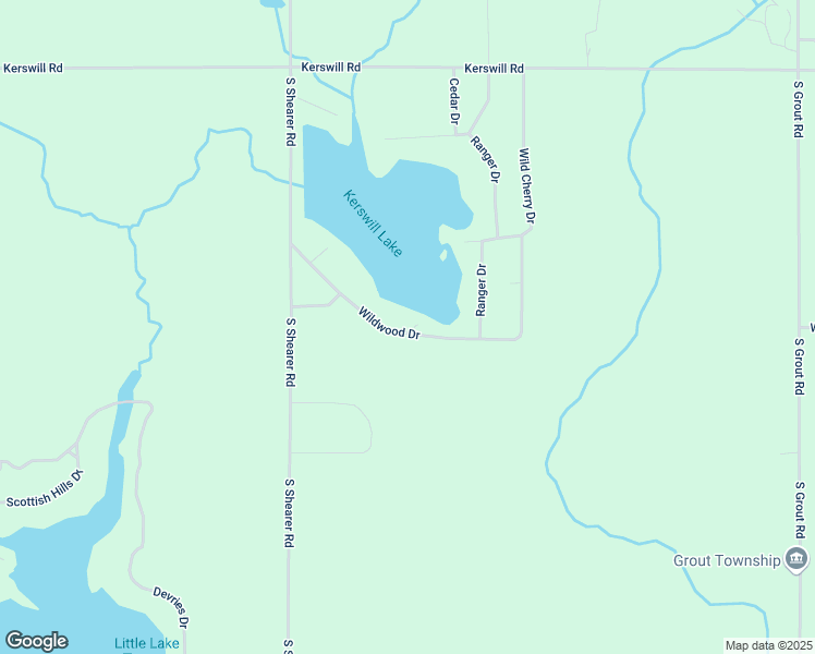 map of restaurants, bars, coffee shops, grocery stores, and more near 4790 Wildwood Drive in Gladwin