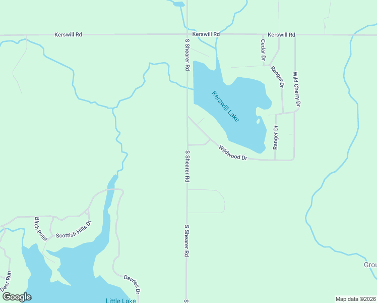map of restaurants, bars, coffee shops, grocery stores, and more near 1223 South Shearer Road in Gladwin