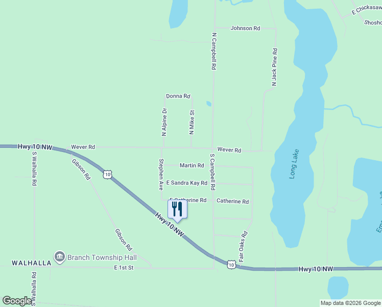 map of restaurants, bars, coffee shops, grocery stores, and more near 7127 Wever Road in Fountain