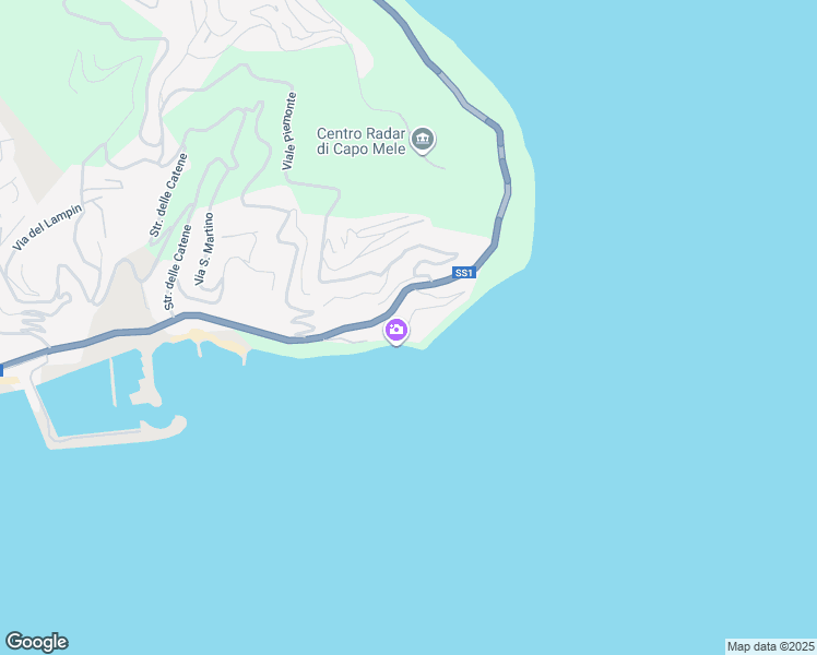 map of restaurants, bars, coffee shops, grocery stores, and more near 23 Via Trinacria in Marina di Andora