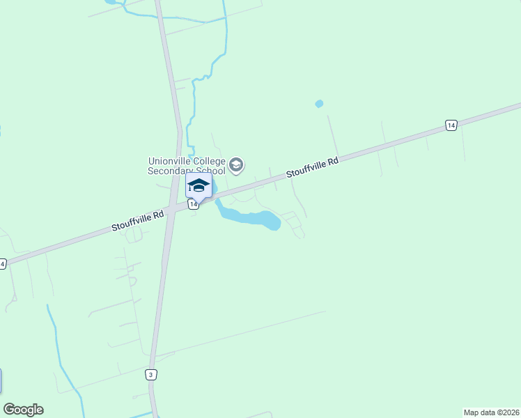 map of restaurants, bars, coffee shops, grocery stores, and more near 3985 Stouffville Road in Whitchurch-Stouffville