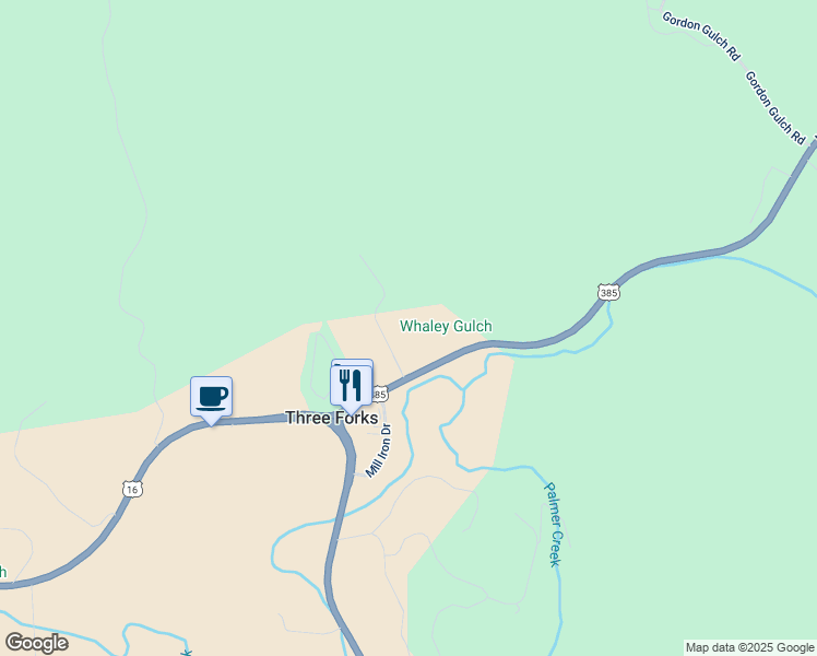 map of restaurants, bars, coffee shops, grocery stores, and more near 23874 Whaley Lane in Hill City