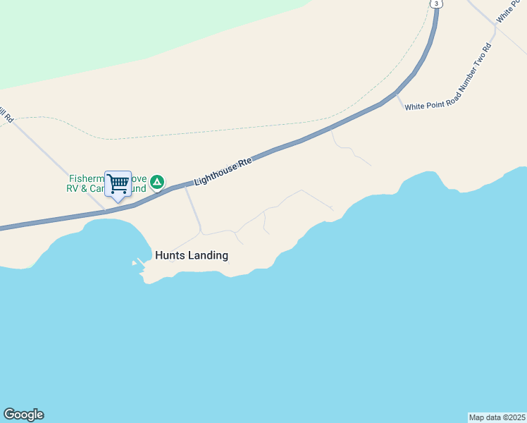 map of restaurants, bars, coffee shops, grocery stores, and more near Everetts Way in Region of Queens Municipality