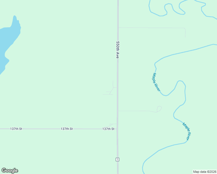 map of restaurants, bars, coffee shops, grocery stores, and more near 13864 550th Avenue in Good Thunder