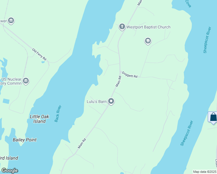 map of restaurants, bars, coffee shops, grocery stores, and more near 325 Main Road in Westport