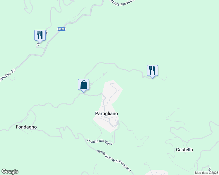 map of restaurants, bars, coffee shops, grocery stores, and more near 1 Località Partignano in Provincia di Lucca