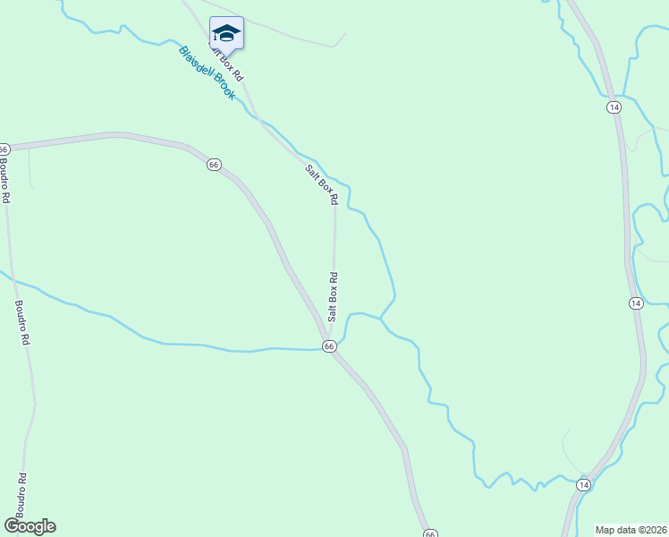 map of restaurants, bars, coffee shops, grocery stores, and more near 192 Salt Box Road in Randolph