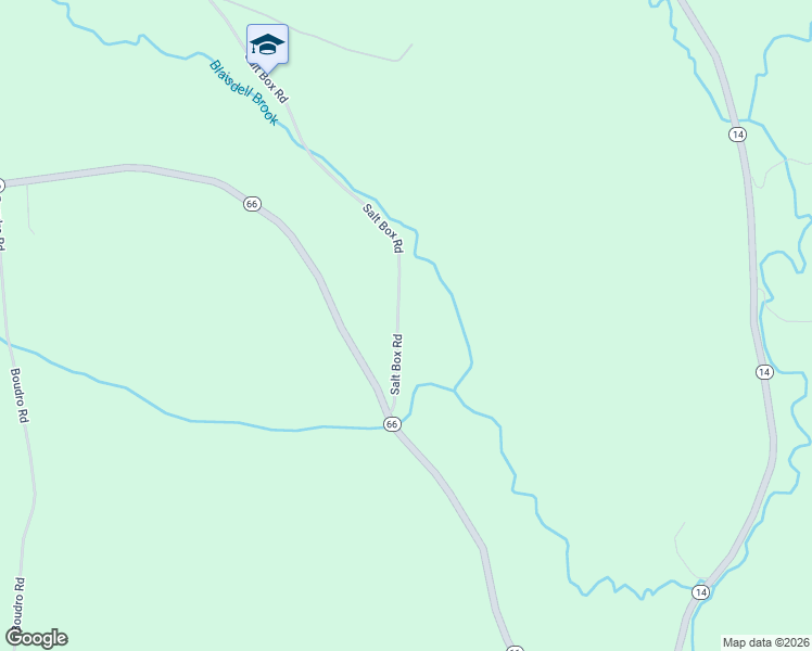 map of restaurants, bars, coffee shops, grocery stores, and more near 192 Salt Box Road in Randolph