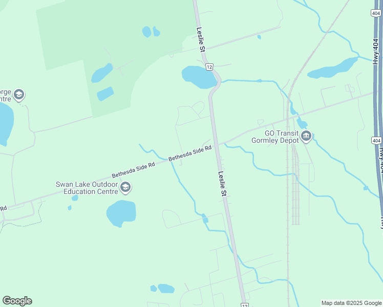 map of restaurants, bars, coffee shops, grocery stores, and more near Bethesda Side Road in Richmond Hill