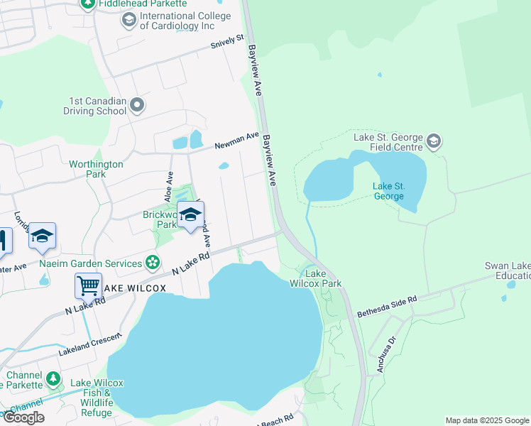 map of restaurants, bars, coffee shops, grocery stores, and more near 152 Olde Bayview Avenue in Richmond Hill
