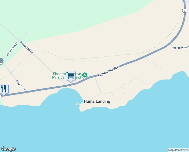 map of restaurants, bars, coffee shops, grocery stores, and more near 6666 Nova Scotia Trunk 3 in Hunts Point