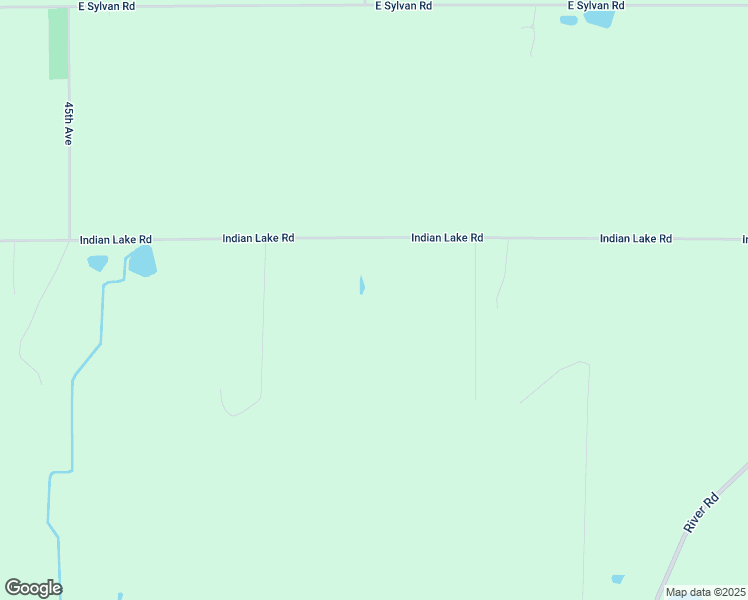 map of restaurants, bars, coffee shops, grocery stores, and more near 3953 Indian Lake Road in Evart