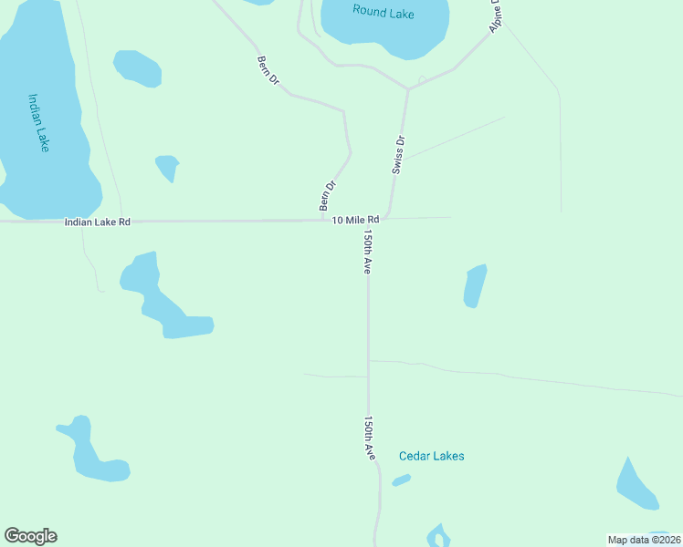 map of restaurants, bars, coffee shops, grocery stores, and more near 9246 150th Avenue in Reed City