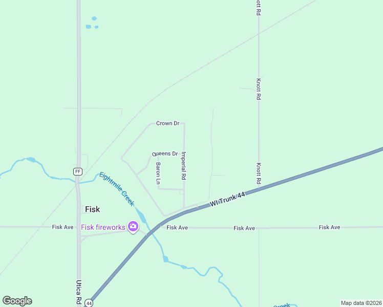 map of restaurants, bars, coffee shops, grocery stores, and more near 1864 Imperial Road in Oshkosh