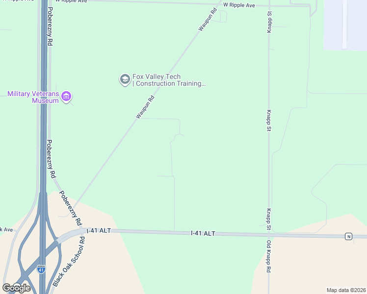 map of restaurants, bars, coffee shops, grocery stores, and more near 4310 Waupun Road in Oshkosh