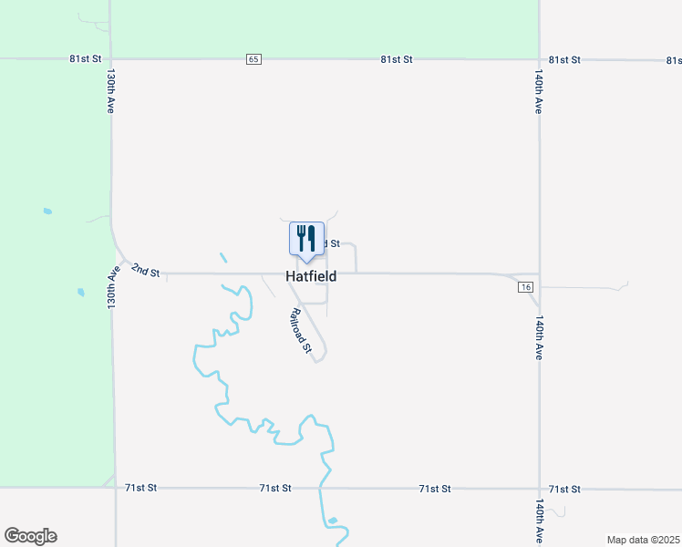 map of restaurants, bars, coffee shops, grocery stores, and more near 211 2nd Street in Hatfield
