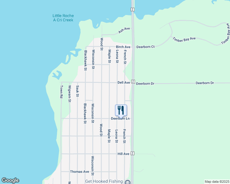 map of restaurants, bars, coffee shops, grocery stores, and more near 2059 Leona Street in Friendship