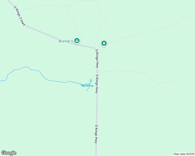 map of restaurants, bars, coffee shops, grocery stores, and more near South Kings Highway in Luther