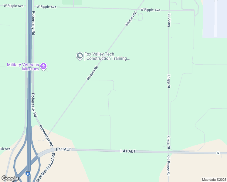 map of restaurants, bars, coffee shops, grocery stores, and more near 4310 Waupun Road in Oshkosh