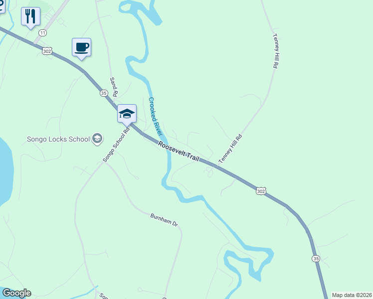 map of restaurants, bars, coffee shops, grocery stores, and more near 21 Hillside Avenue in Casco