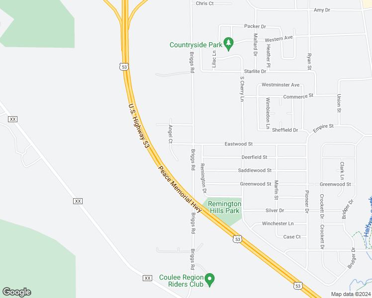 map of restaurants, bars, coffee shops, grocery stores, and more near 1204 Eastwood Street in Holmen