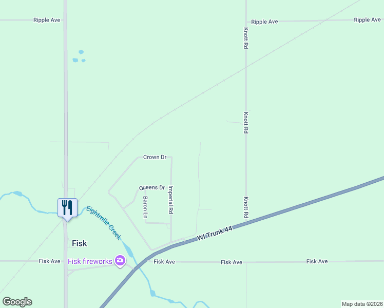 map of restaurants, bars, coffee shops, grocery stores, and more near 1898 Imperial Road in Oshkosh