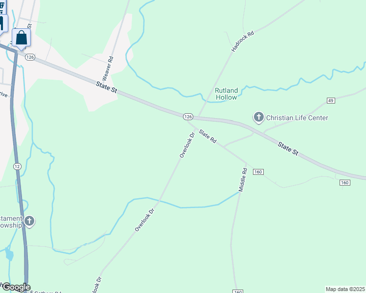 map of restaurants, bars, coffee shops, grocery stores, and more near 20181 Overlook Drive in Watertown